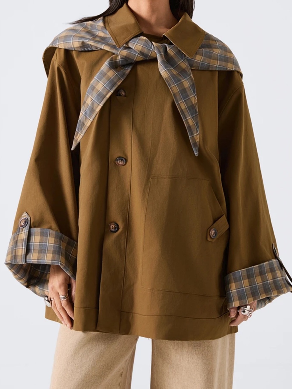 New Arrive Minimalism Autumn/Winter   Women's Reversible Single-Breas